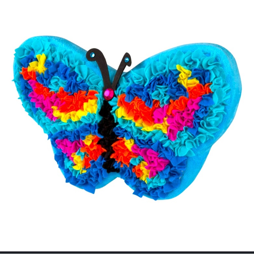 Butterfly plush pillow